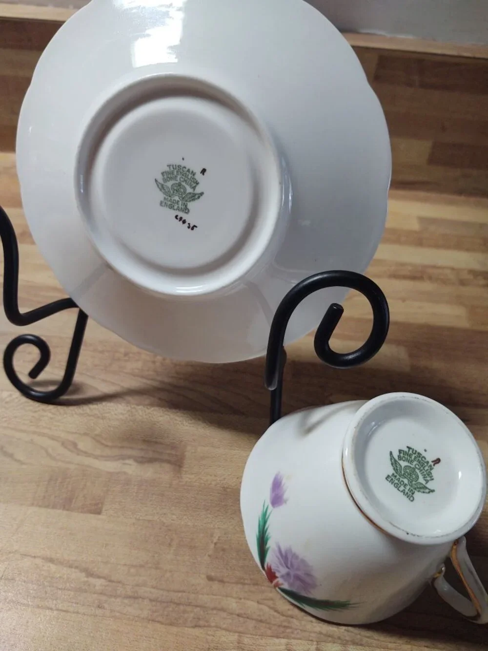 Gold trimmed Tuscan fine bone china